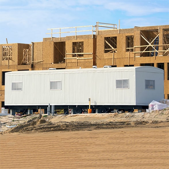 our construction & jobsite shower trailers require electricity, propane, and access to a water source for operation